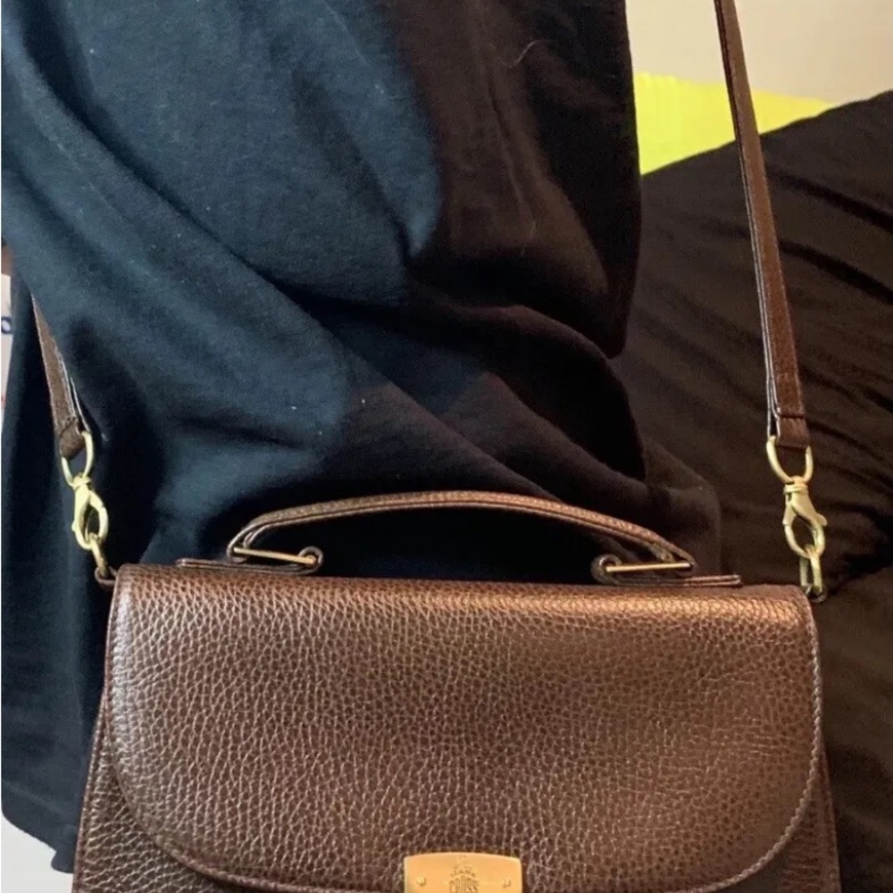 Mark Cross Est. 1845 New York Cross Body Vintage Real Leather Handbag Purse